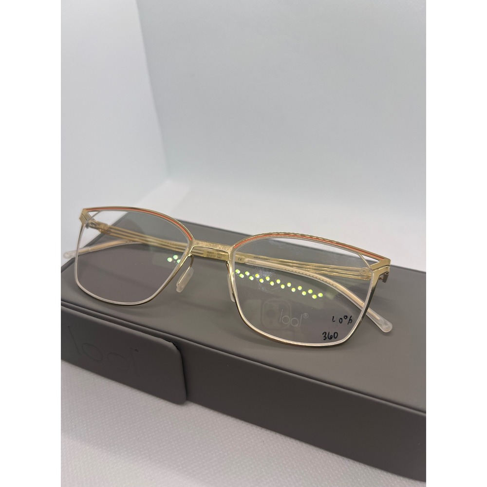 Lool Eyeglasses Frames Women's Designer Glasses‎ Gold Navi